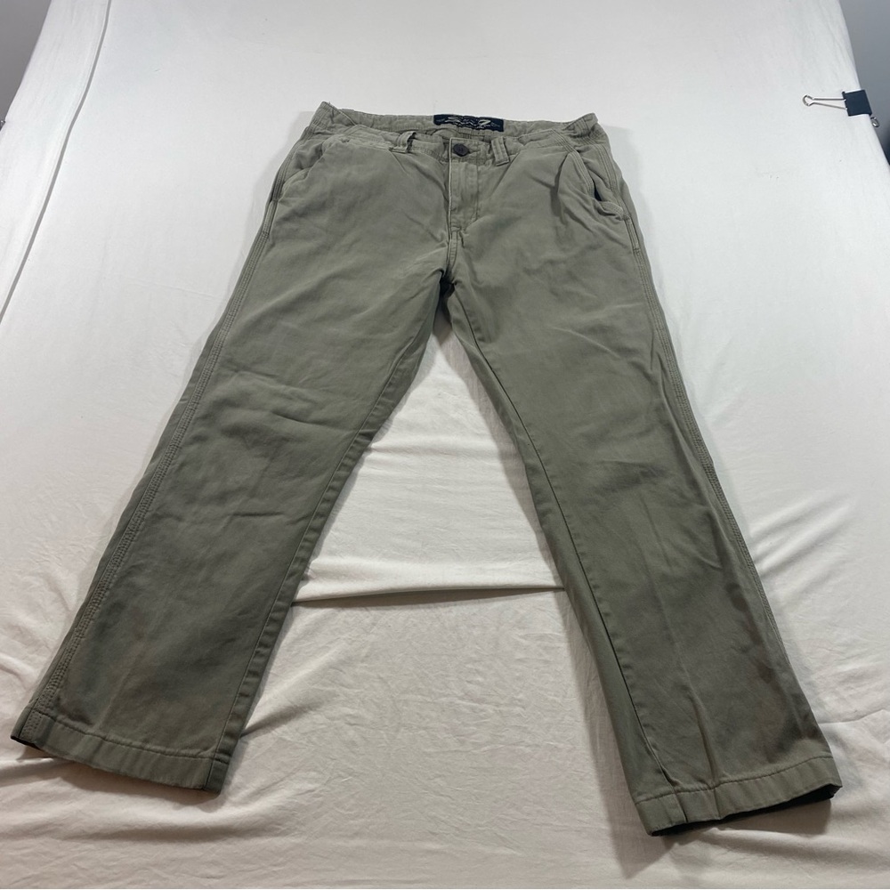 Seven 7 Pants Versatile Green Chino Pants with Regular Fit - Picture 9 of 9